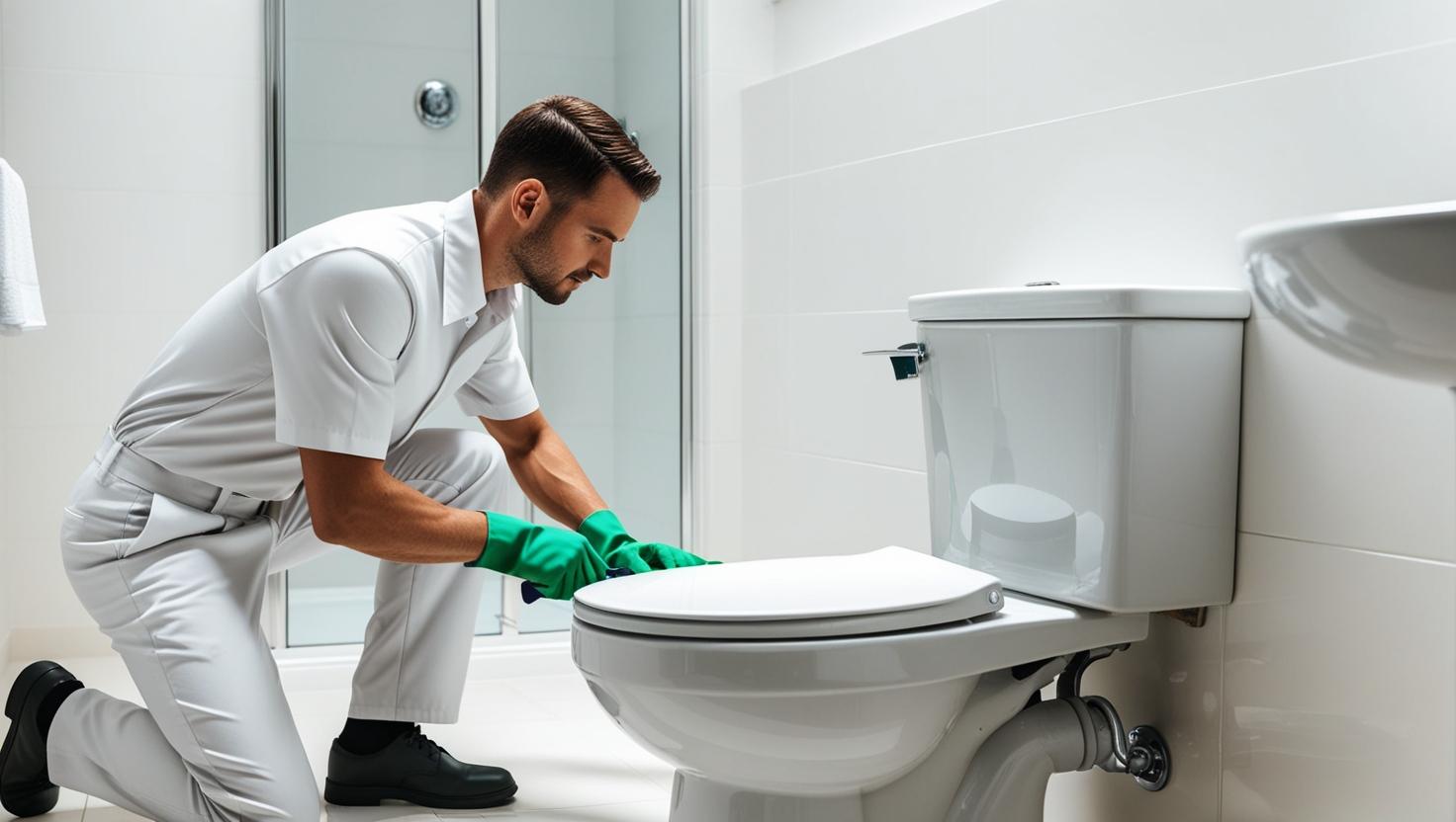 homme de menage qui nettoie toilette homme de menage qui nettoie toilette
